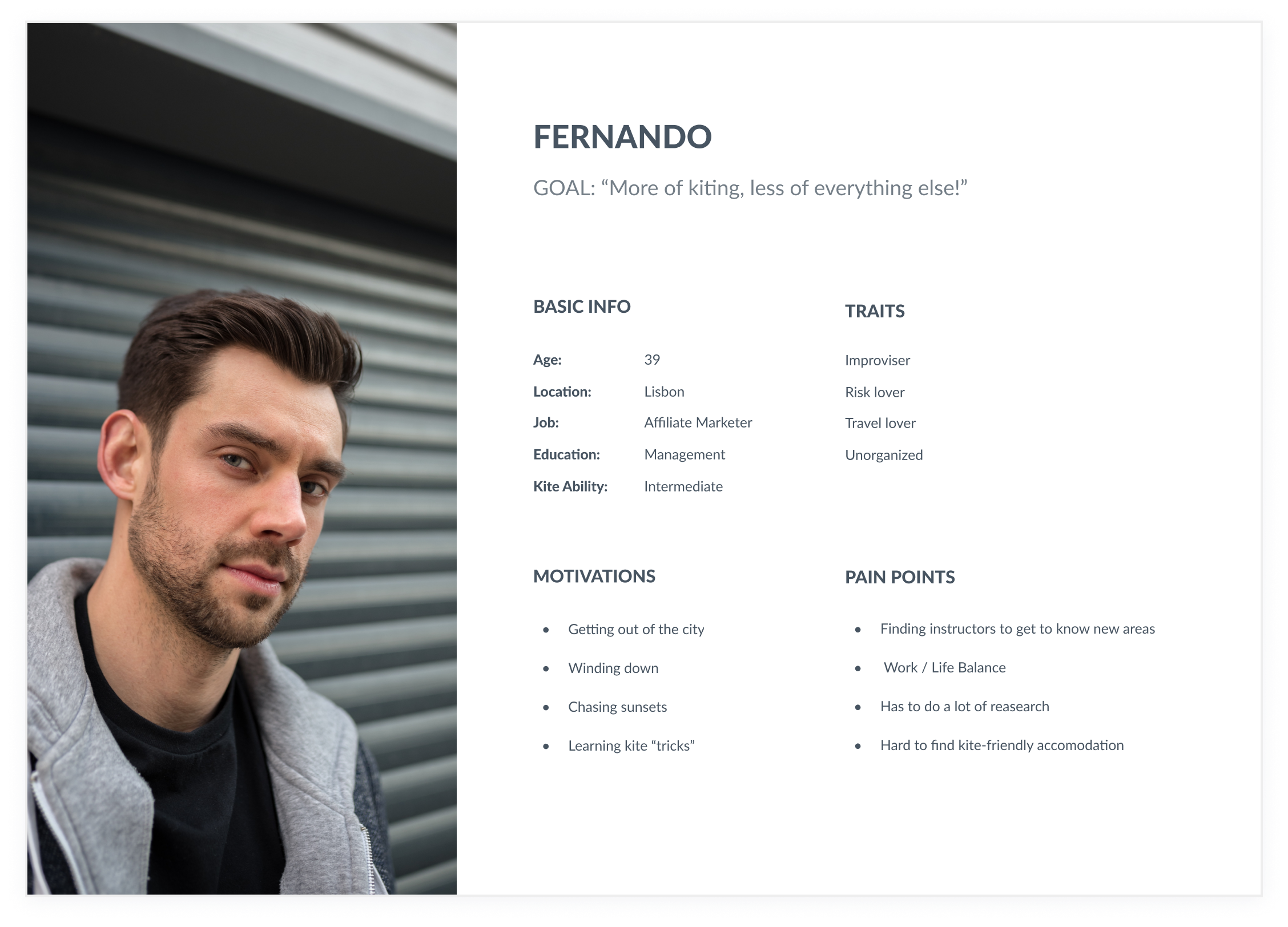 Screen design displayed in a mockup